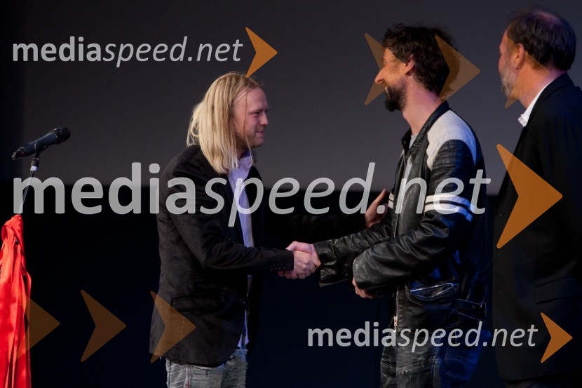 Matjaž Javšnik, igralec in 	Jan Cvitkovič, režiser14. festival slovenskega filma, zaključek