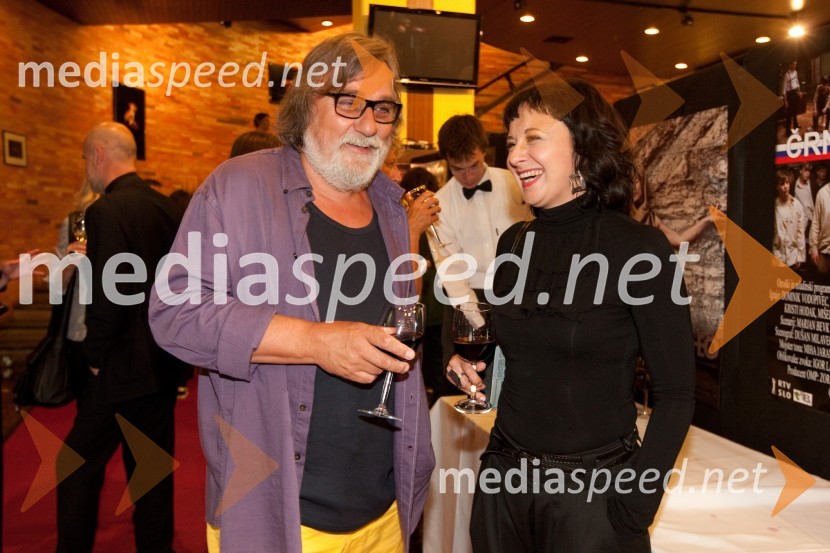 Duško Milavec in Lara Jankovič, igralka14. festival slovenskega filma, zaključek