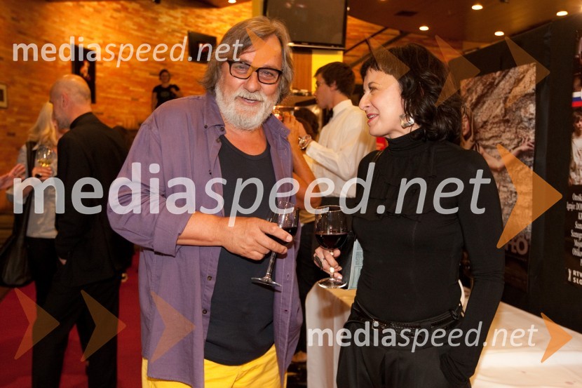 Duško Milavec in Lara Jankovič, igralka14. festival slovenskega filma, zaključek