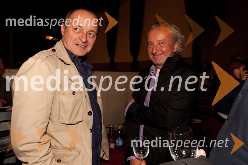 Matjaž Tribušon, igralec in Peter Bratuša, režiser14. festival slovenskega filma, zaključek