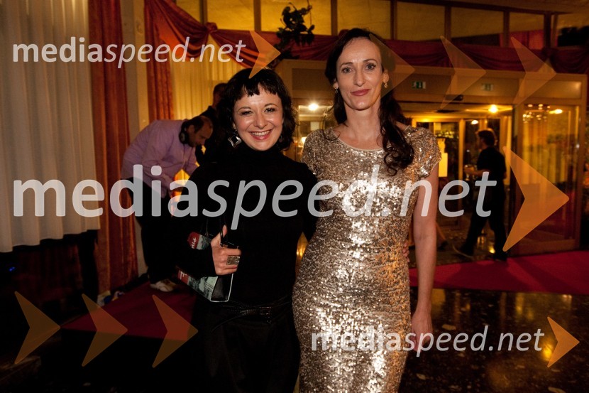 Lara Jankovič, igralka in Saša Pavček, igralka14. festival slovenskega filma, zaključek