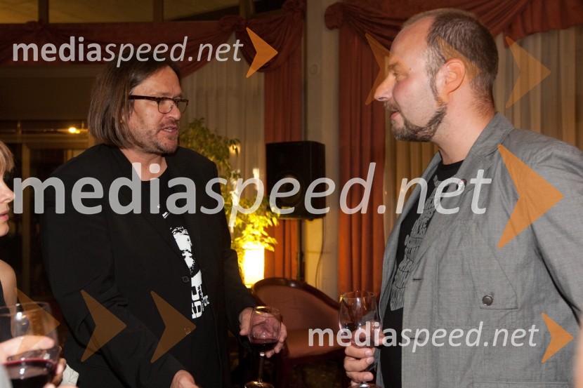 Janez Lapajne in Gorazd Trušnovec, programski direktor Slovenskega filmskega festivala14. festival slovenskega filma, zaključek