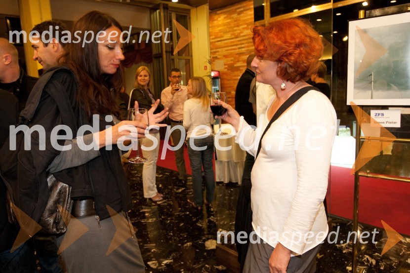 Vesna Milek, novinarka in Jedrt Jež Furlan14. festival slovenskega filma, zaključek