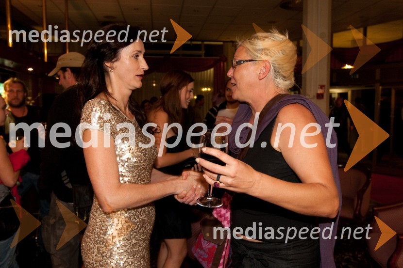 Saša Pavček, igralka in Neda Rusjan Bric, igralka, režiserka14. festival slovenskega filma, zaključek