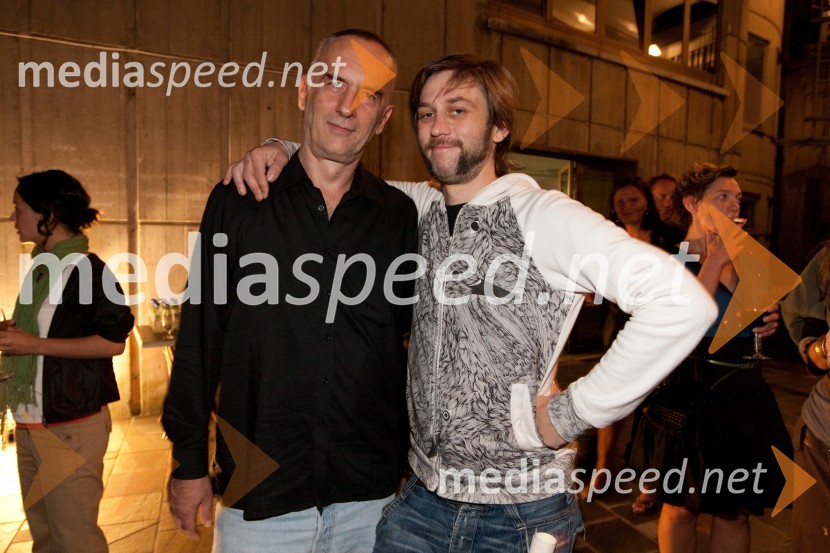 Jonas Žnidaršič, igralec in Klemen Dvornik, režiser14. festival slovenskega filma, zaključek