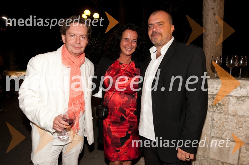 Andrej Košak, režiser, Urška Hlebec, igralka in Nikola Kojo, igralec14. festival slovenskega filma, zaključek