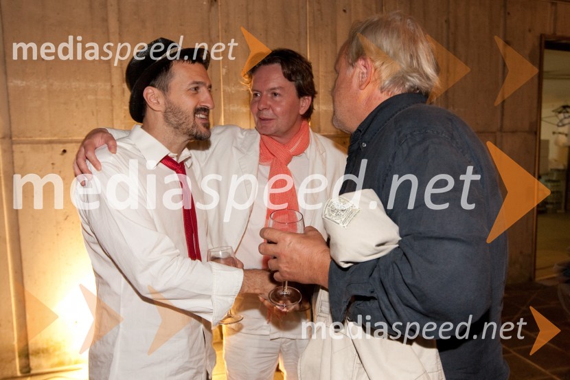 Martin Marion, igralec, Andrej Košak, režiser in Pavle Ravnohrib, igralec14. festival slovenskega filma, zaključek