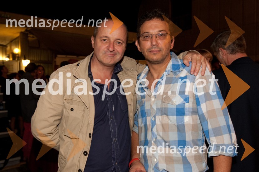 Matjaž Tribušon, igralec in 	Radovan Mišič14. festival slovenskega filma, zaključek