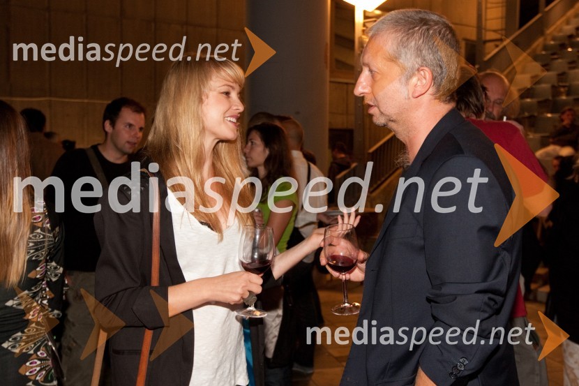 Iva Krajnc, igralka in Sašo Podgoršek, režiser14. festival slovenskega filma, zaključek