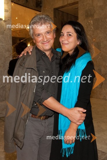 Iztok Mlakar, igralec in Marjuta Slamič, igralkaHlapci, premiera v SNG Nova Gorica