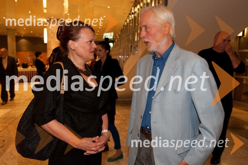 Nevenka Vrančič, igralka in Janez Povše, režiserHlapci, premiera v SNG Nova Gorica