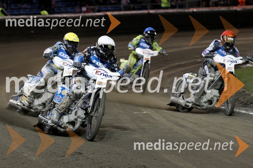 Fredrik Lindgren, Švedska, Greg Hancock, ZDA, ..., Janusz Kołodziej, PoljskaSpeedway, zaključek serije Grand Prix 2011, VN Poljske