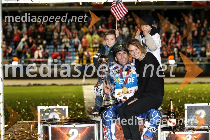 Greg Hancock, ZDA z družinoSpeedway, zaključek serije Grand Prix 2011, VN Poljske
