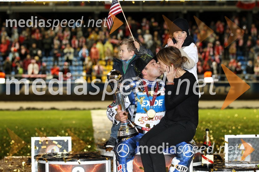 Greg Hancock, ZDA z družinoSpeedway, zaključek serije Grand Prix 2011, VN Poljske