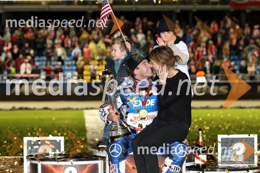 Greg Hancock, ZDA z družinoSpeedway, zaključek serije Grand Prix 2011, VN Poljske