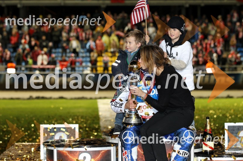 Greg Hancock, ZDA z družinoSpeedway, zaključek serije Grand Prix 2011, VN Poljske