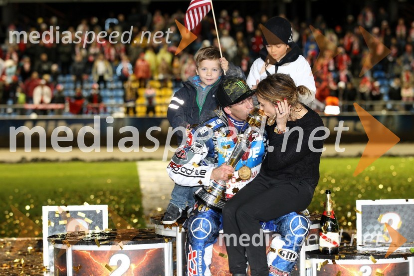 Greg Hancock, ZDA z družinoSpeedway, zaključek serije Grand Prix 2011, VN Poljske