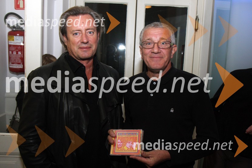 Vladimir Rukavina, direktor Narodnega doma in Boris Črnič, stiki z javnostjo Narodni domKoncert Jonas Hellborg in Ginger Baker group