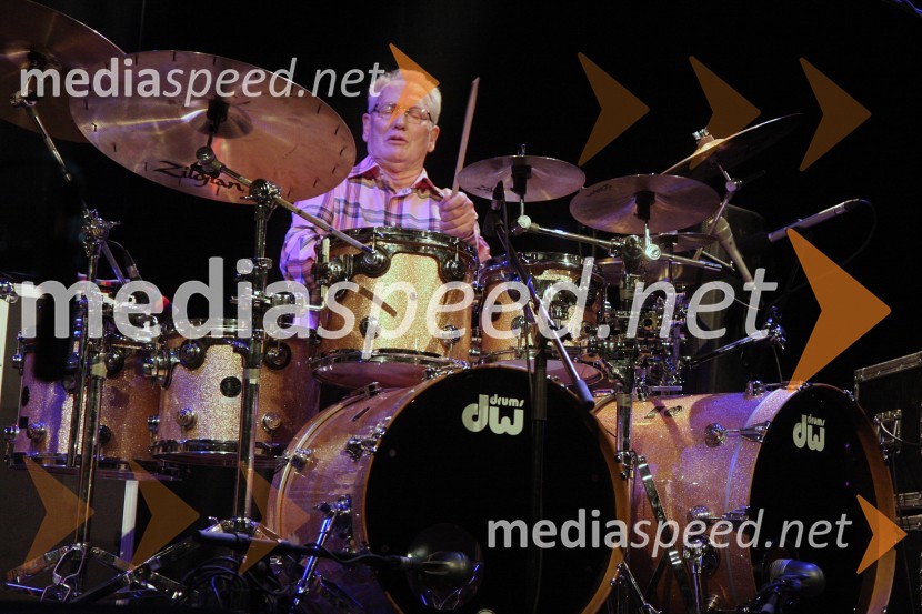 Ginger Baker, bobnarKoncert Jonas Hellborg in Ginger Baker group