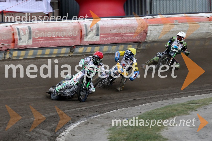 Patryk Dudek, Poljska, Bartosz Zmarzlik, Poljska in Aleksandr Loktajew, UkrajinaSpeedway, svetovno prvenstvo mladincev, finale 4