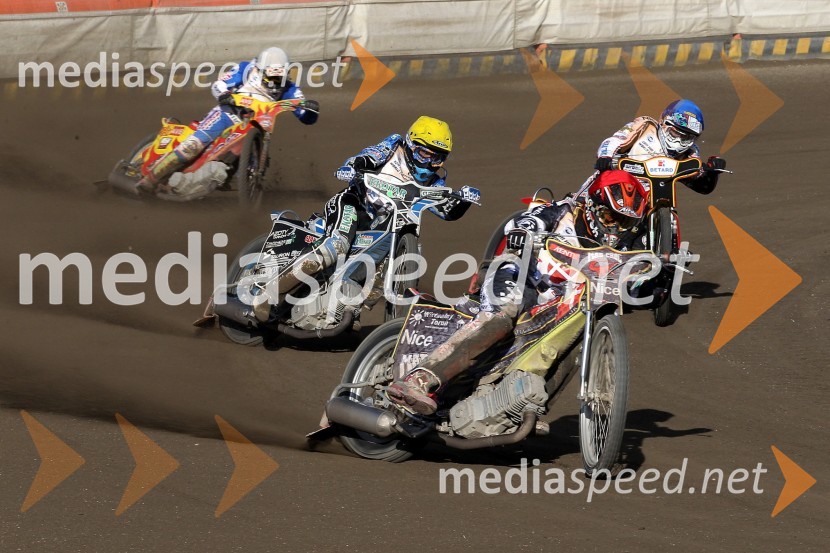 Vaclav Milik, Češka, Martin Vaculik, Slovaška, Michael J. Jensen, Danska in Maciej Janowski, PoljskaSpeedway, svetovno prvenstvo mladincev, finale 4