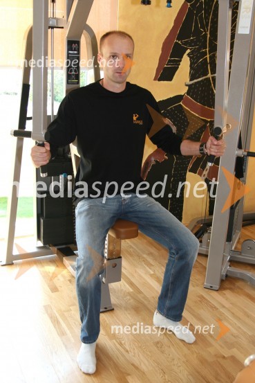 Jure Zdovc, lastnik Fitness centra in nekdanji košarkarOtvoritev Fitness centra Jureta Zdovca