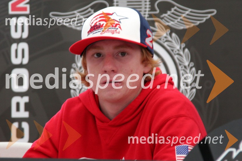 Ryan Villopoto (ZDA)MOTOKROS, Pokal narodov 2006, Winchester, Velika Britanija - tiskovna konferenca in predstavitev tekmovalcev