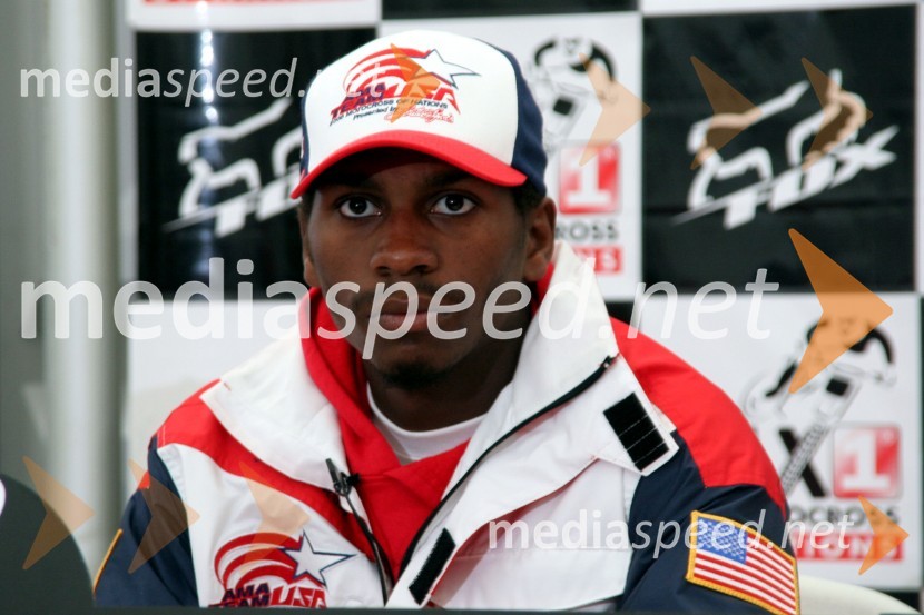 James Stewart (ZDA)MOTOKROS, Pokal narodov 2006, Winchester, Velika Britanija - tiskovna konferenca in predstavitev tekmovalcev