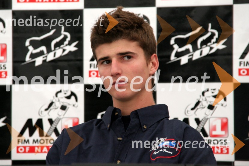 Sebastien Pourcel (Francija)MOTOKROS, Pokal narodov 2006, Winchester, Velika Britanija - tiskovna konferenca in predstavitev tekmovalcev
