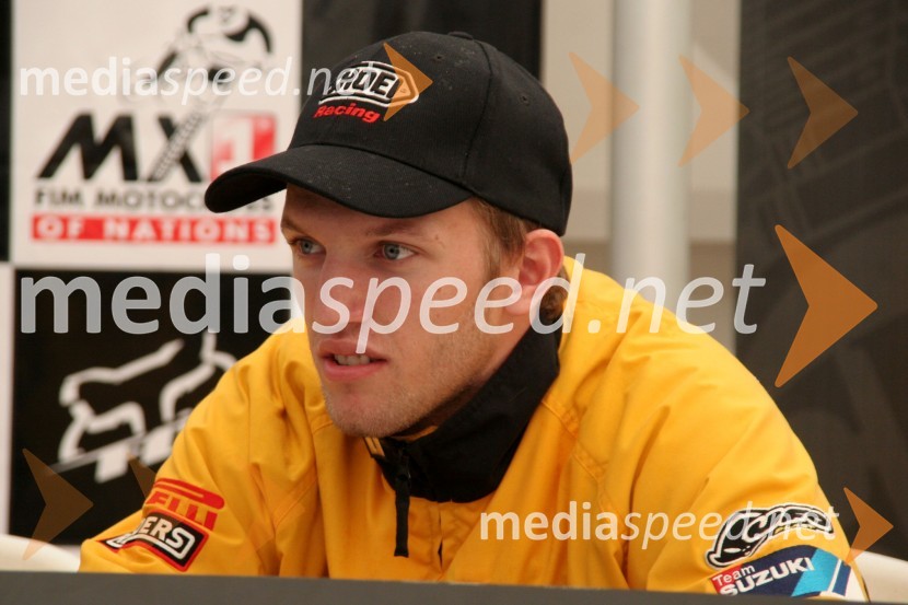Kevin Strijbos (Belgija)MOTOKROS, Pokal narodov 2006, Winchester, Velika Britanija - tiskovna konferenca in predstavitev tekmovalcev