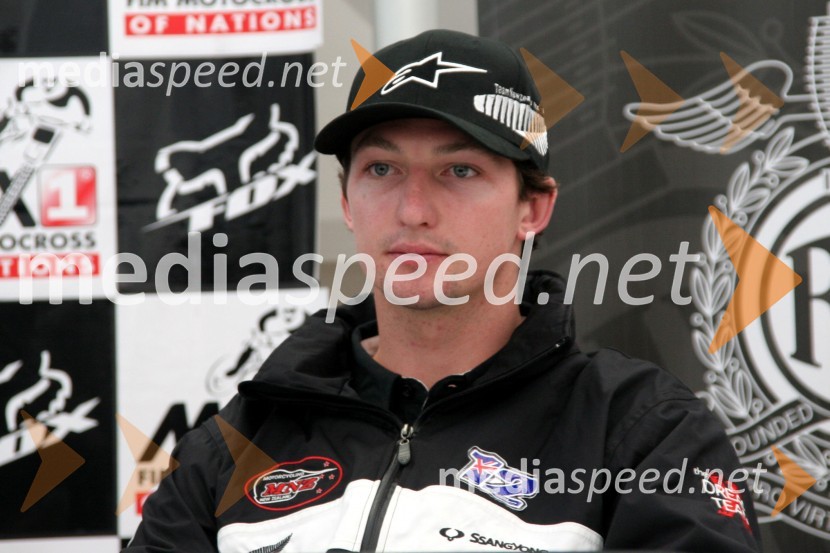 Cody Cooper (Nova Zelandija)MOTOKROS, Pokal narodov 2006, Winchester, Velika Britanija - tiskovna konferenca in predstavitev tekmovalcev