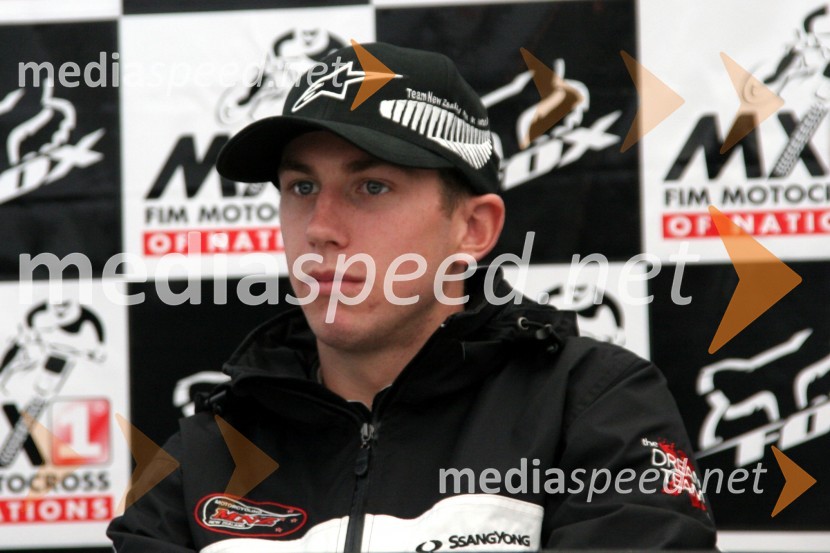 Benjamin Townley (Nova Zelandija)MOTOKROS, Pokal narodov 2006, Winchester, Velika Britanija - tiskovna konferenca in predstavitev tekmovalcev