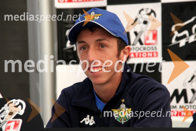 Antonio Cairoli (Italija)MOTOKROS, Pokal narodov 2006, Winchester, Velika Britanija - tiskovna konferenca in predstavitev tekmovalcev