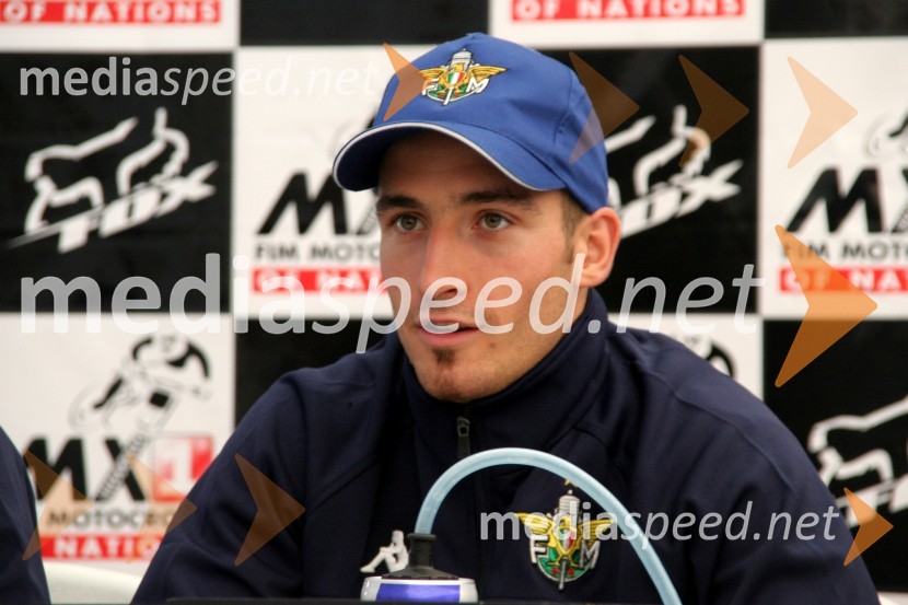 David Philippaerts (Italija)MOTOKROS, Pokal narodov 2006, Winchester, Velika Britanija - tiskovna konferenca in predstavitev tekmovalcev