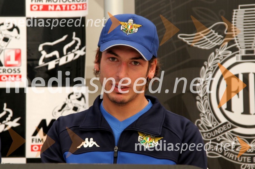 Cristian Beggi (Italija)MOTOKROS, Pokal narodov 2006, Winchester, Velika Britanija - tiskovna konferenca in predstavitev tekmovalcev