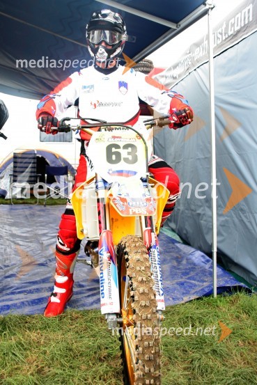 Sašo Kragelj (Slovenija)MOTOKROS, Pokal narodov 2006, Winchester, Velika Britanija - tiskovna konferenca in predstavitev tekmovalcev