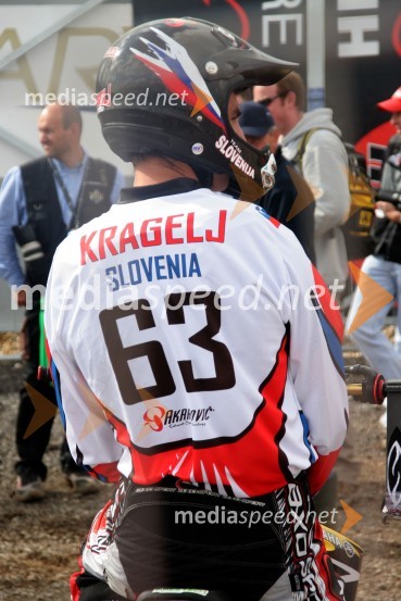 Sašo Kragelj (Slovenija)MOTOKROS, Pokal narodov 2006, Winchester, Velika Britanija - tiskovna konferenca in predstavitev tekmovalcev