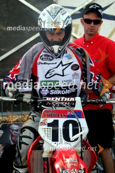 Joshua Coppins (Nova Zelandija)MOTOKROS, Pokal narodov 2006, Winchester, Velika Britanija - tiskovna konferenca in predstavitev tekmovalcev