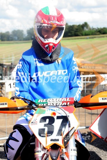 David Philippaerts (Italija)MOTOKROS, Pokal narodov 2006, Winchester, Velika Britanija - tiskovna konferenca in predstavitev tekmovalcev