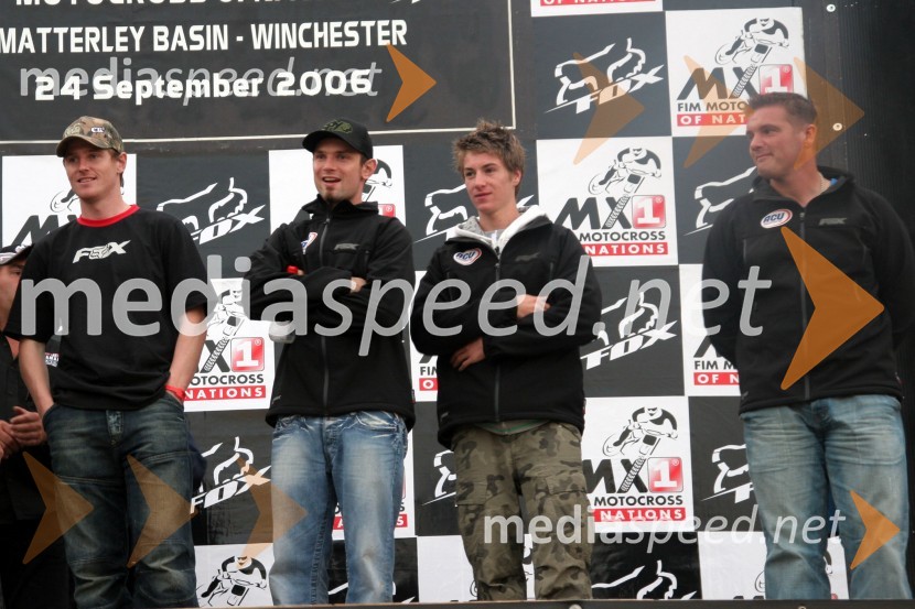 Ekipa Velike BritanijeMOTOKROS, Pokal narodov 2006, Winchester, Velika Britanija - tiskovna konferenca in predstavitev tekmovalcev