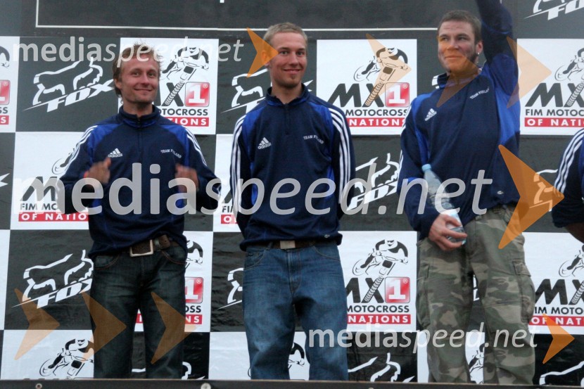 Ekipa FinskeMOTOKROS, Pokal narodov 2006, Winchester, Velika Britanija - tiskovna konferenca in predstavitev tekmovalcev