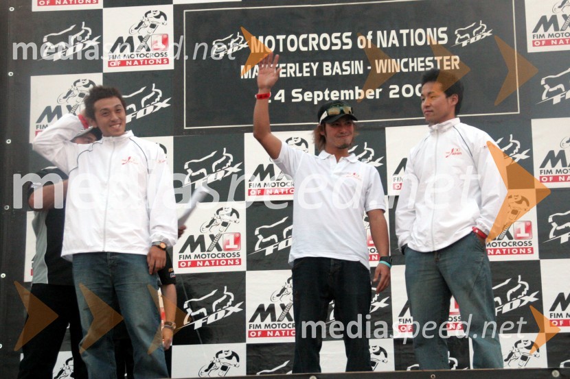 Ekipa JaponskeMOTOKROS, Pokal narodov 2006, Winchester, Velika Britanija - tiskovna konferenca in predstavitev tekmovalcev