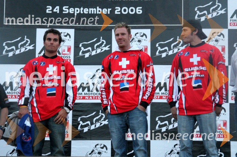 Ekipa ŠviceMOTOKROS, Pokal narodov 2006, Winchester, Velika Britanija - tiskovna konferenca in predstavitev tekmovalcev