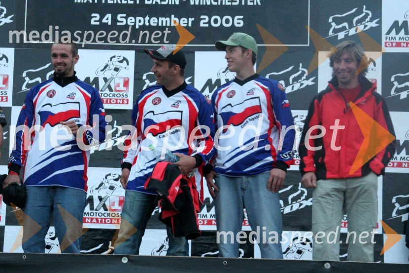 Ekipa ČeškeMOTOKROS, Pokal narodov 2006, Winchester, Velika Britanija - tiskovna konferenca in predstavitev tekmovalcev