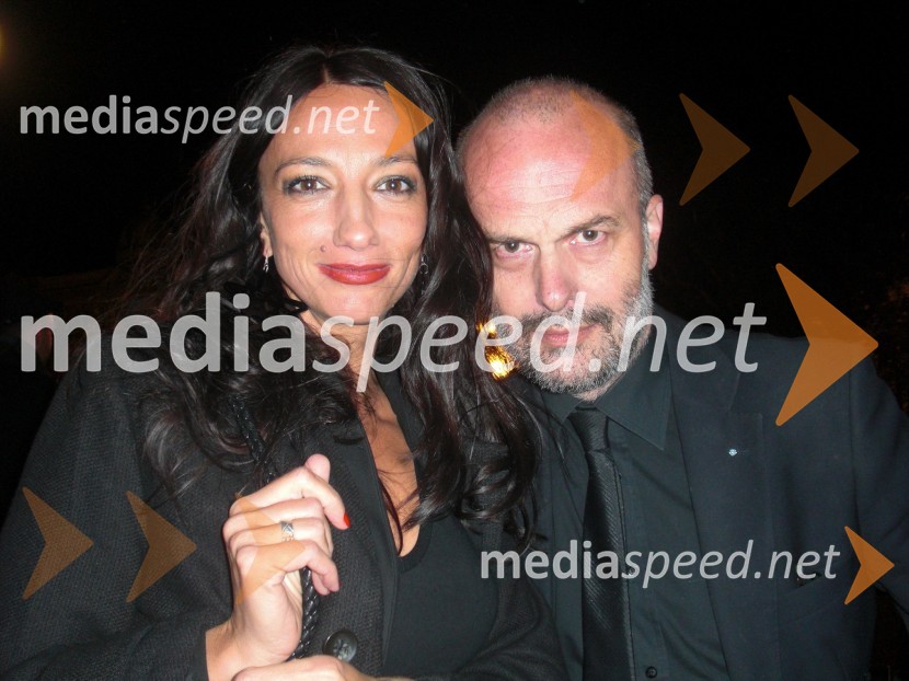 Vesna Milek, novinarka in Janez Lombergar, direktor TV SlovenijaVojna in mir, premiera Tomaža Pandurja v HNK Zagreb