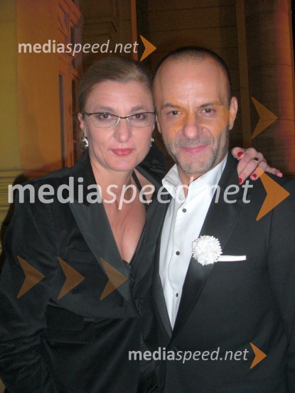 Ana Lederer, direktorica HNK Zagreb in Tomaž Pandur, režiserVojna in mir, premiera Tomaža Pandurja v HNK Zagreb