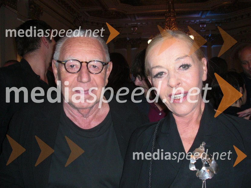 Dušan Jovanovič, režiser in Milena Zupančič, igralkaVojna in mir, premiera Tomaža Pandurja v HNK Zagreb