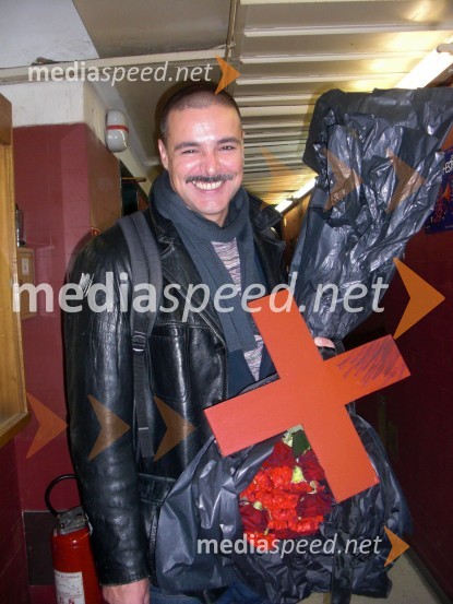 Damir Markovina, igralecVojna in mir, premiera Tomaža Pandurja v HNK Zagreb