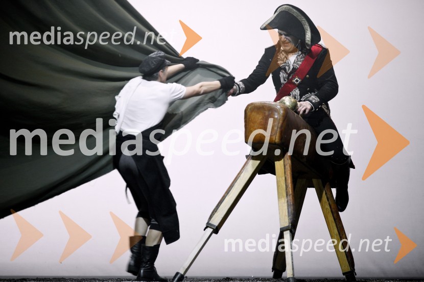 Livio Badurina, Bojan Navojec, igralcaVojna in mir, premiera Tomaža Pandurja v HNK Zagreb