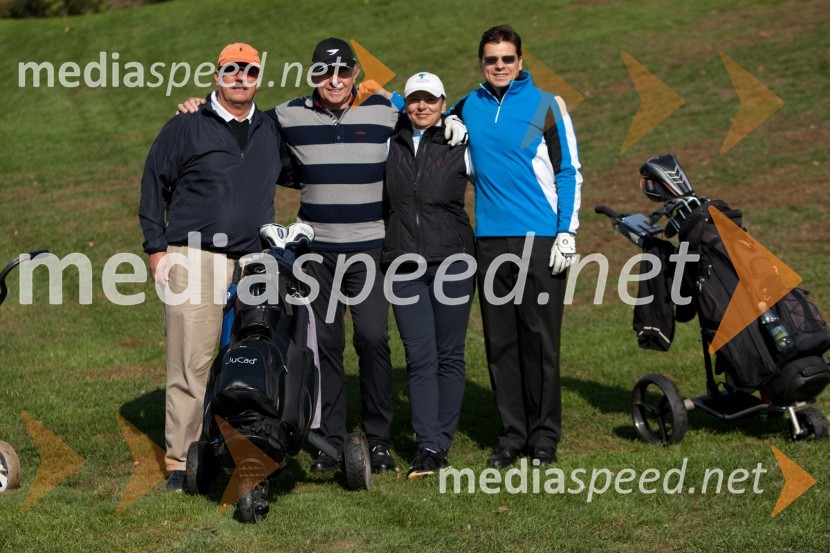 Erwin Reichl, Hubert Flucher, Gertrude Flucher in Christian LugertGolf turnir z Bojanom Križajem in partnerji